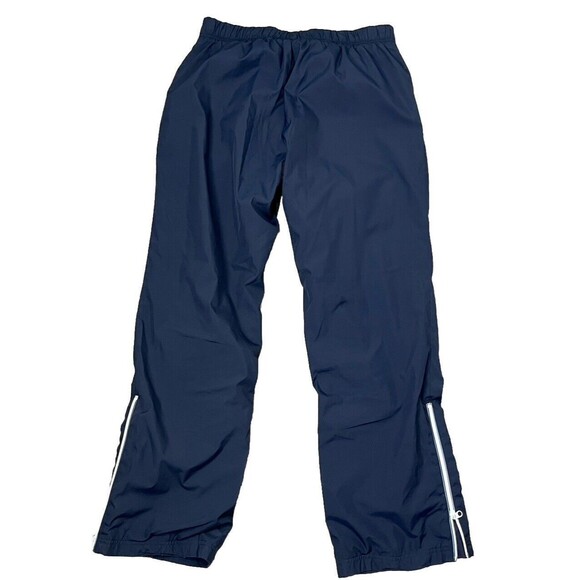 Y2K Vintage Old Navy Track Pants Zip Leg Pocket Blue‎ Women Medium Athletic Gorp - Picture 2 of 3